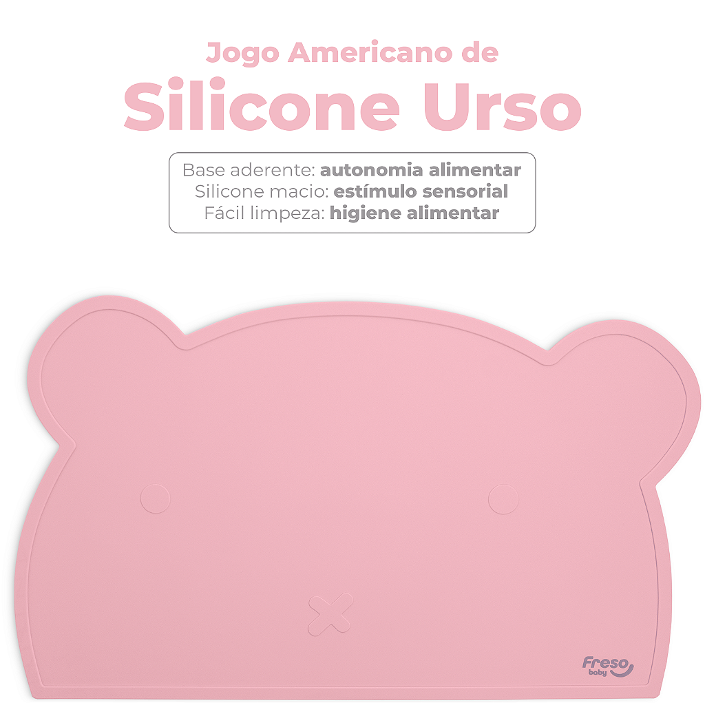 Jogo Americano Freso Alimentação do Bebê BLW Silicone Atóxico Livre BPA Impermeável 3