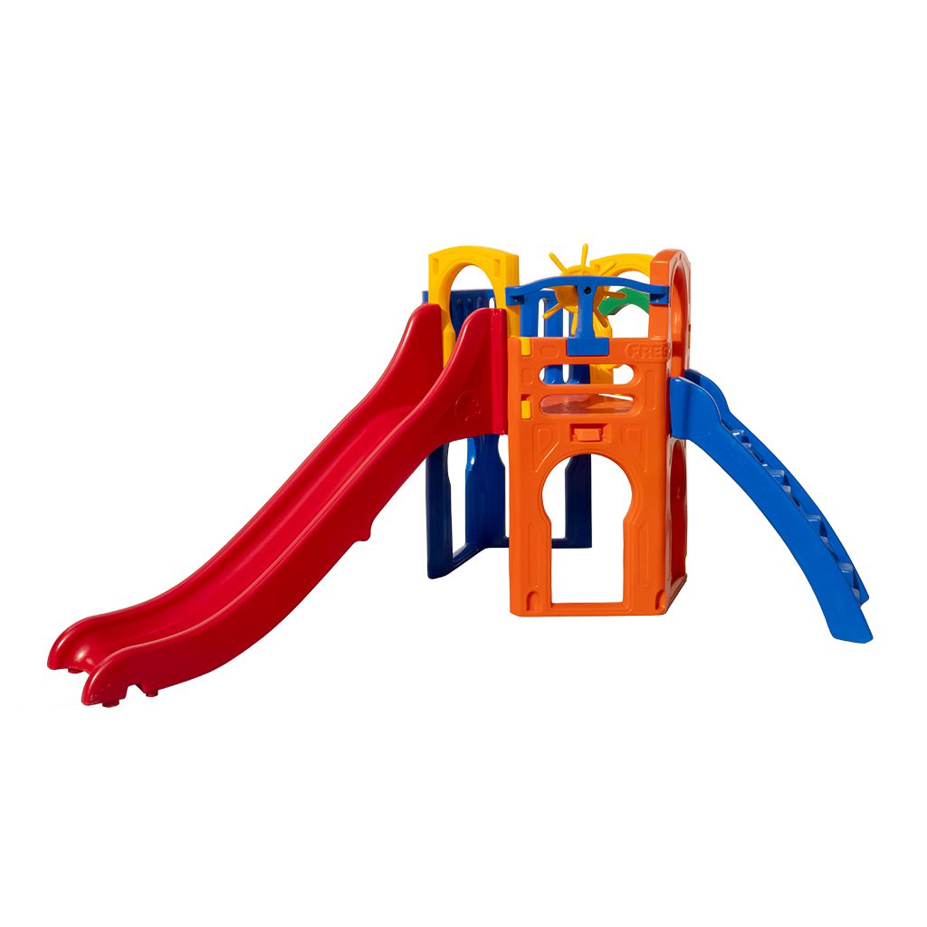 Playground Royal Prata com Escorregador Infantil Freso