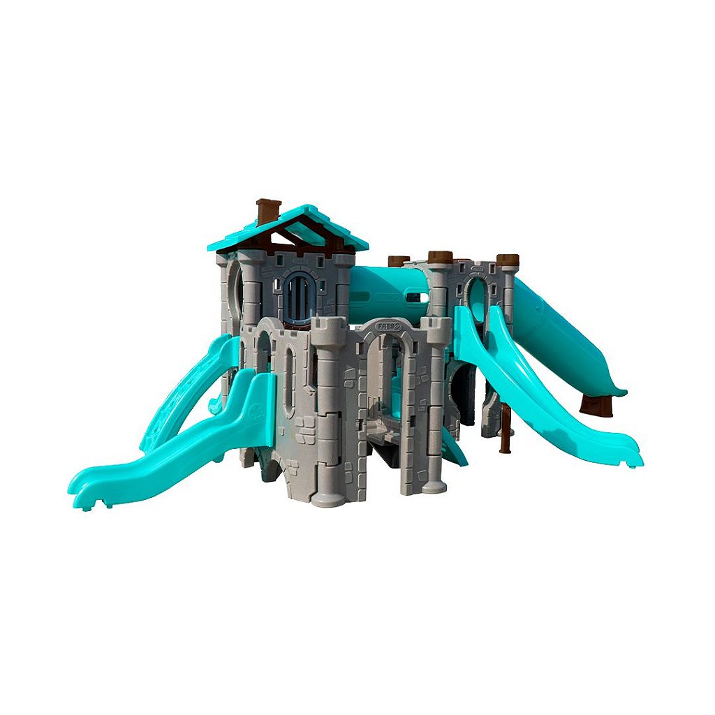 Playground Castelo Spring com Escorregador Infantil Freso