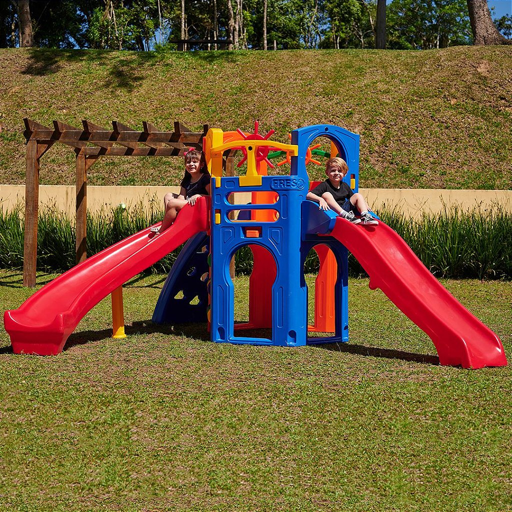 Playground Premium Ouro Freso com Escorregador Infantil 5