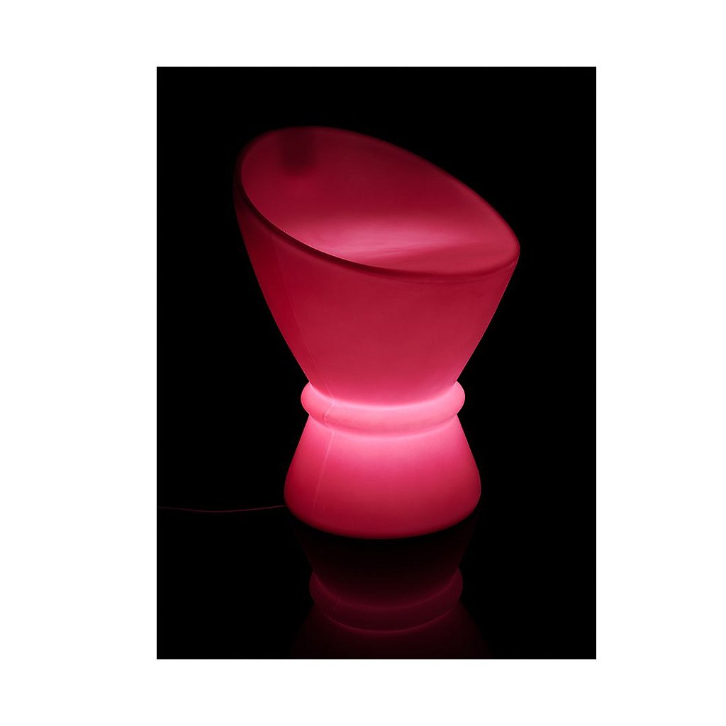 Banqueta Baixa Decorativa Iluminada de Plástico Tibum Freso 2