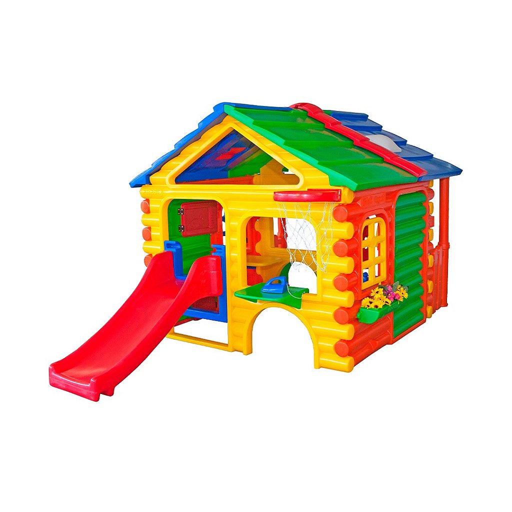Casinha de Brinquedo e Boneca Infantil Freso Gran Chalé
