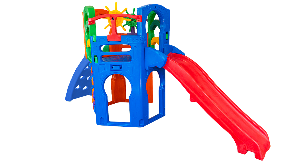 Playground Premium Prata Freso com Escorregador Infantil