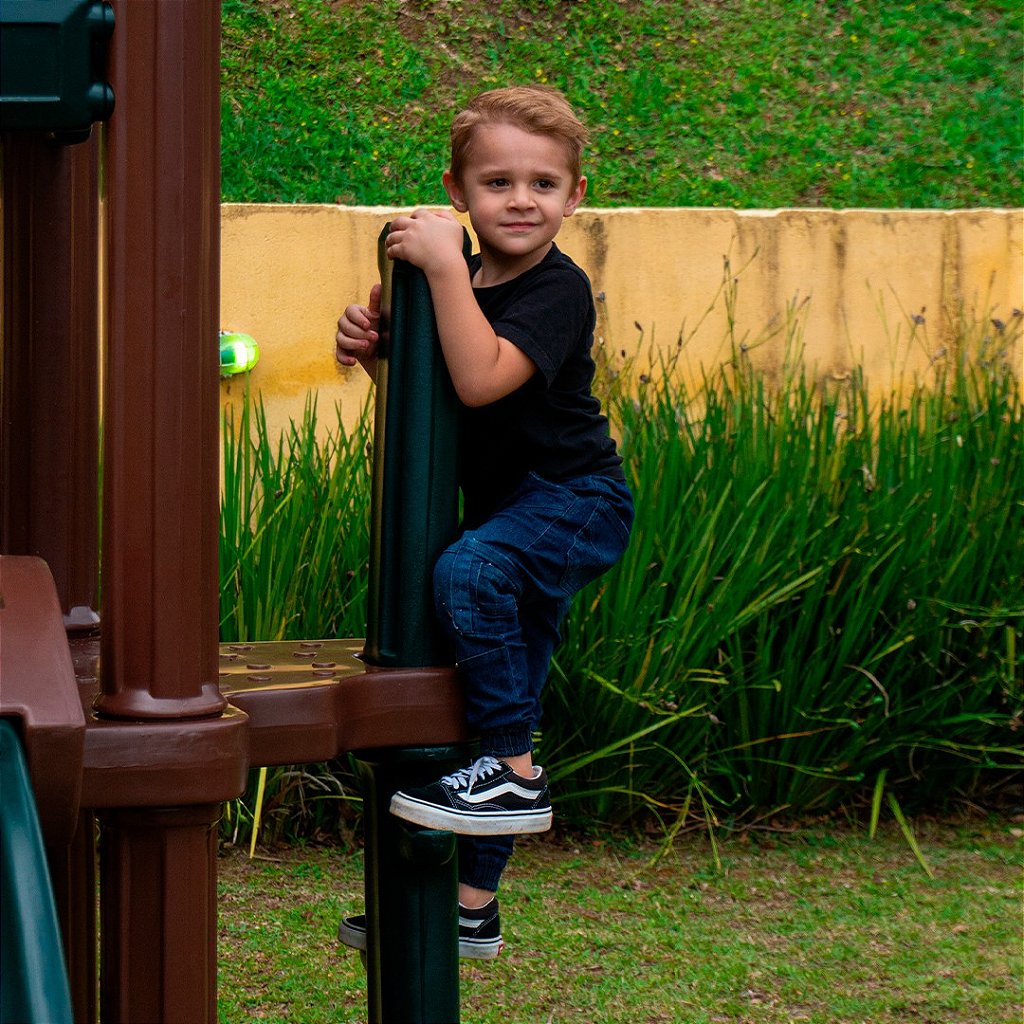 Playground Infantil Casa da Árvore EcoPlay com Balanço Criança Freso 3