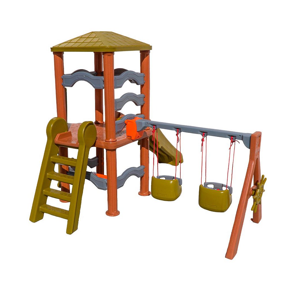 Playground Infantil Casa da Árvore Dinoplay com Balanço Bebê Freso 2