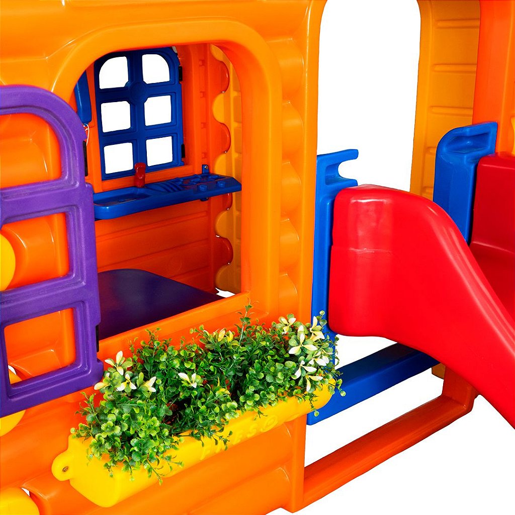 Casinha de Brinquedo Freso Chalé Royale Gold sem Cerquinha 3