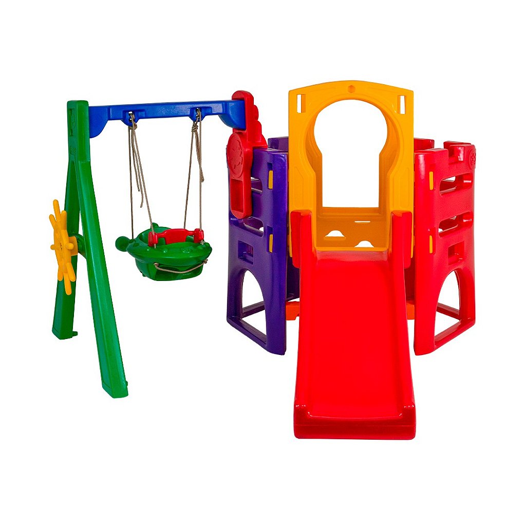 Playground Baby Miniplay Fly com Balanço e Escorregador Bebê Freso 2