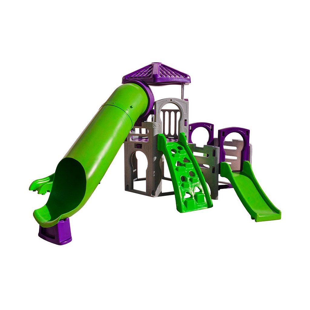 Playground Infinity Freso com Escorregador Infantil Tubo