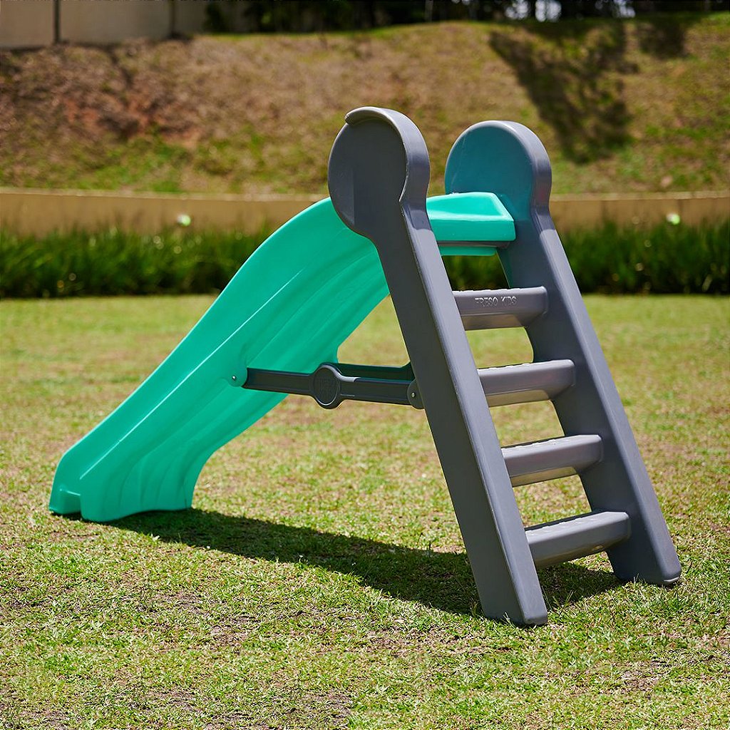 Escorregador Infantil Grande Gummy Reto de Plástico Freso 4