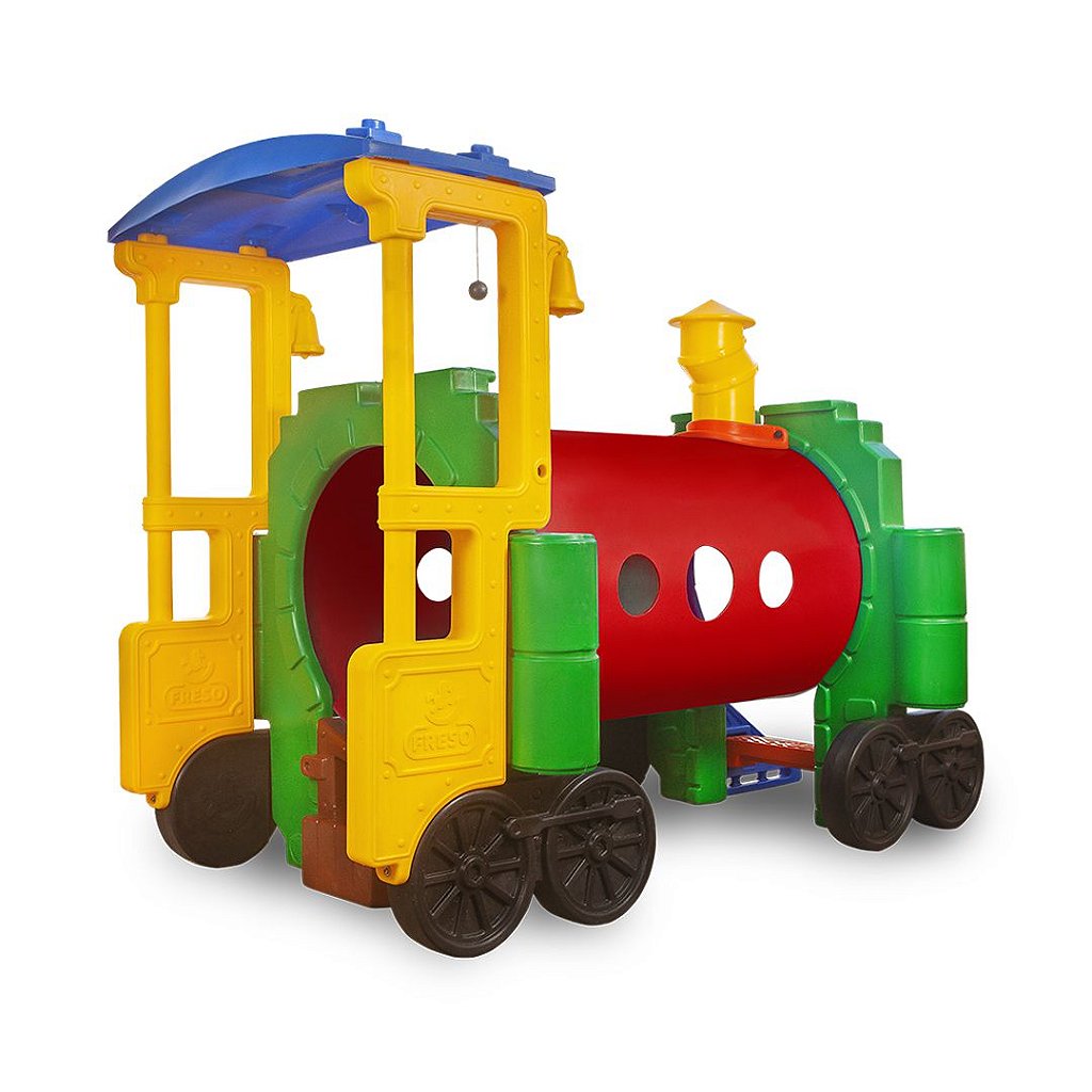 Túnel Infantil Trenzinho Lúdico Colorido de Plástico Freso 2