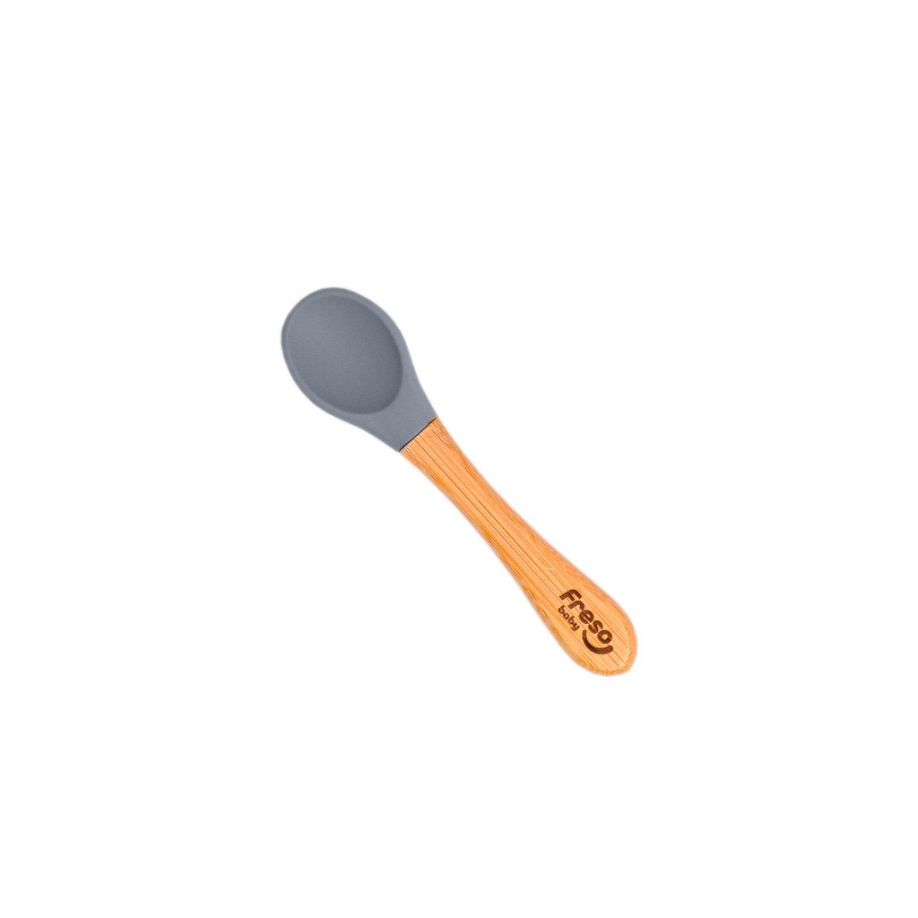 Colher Introdução Alimentar Freso Silicone e Bambu