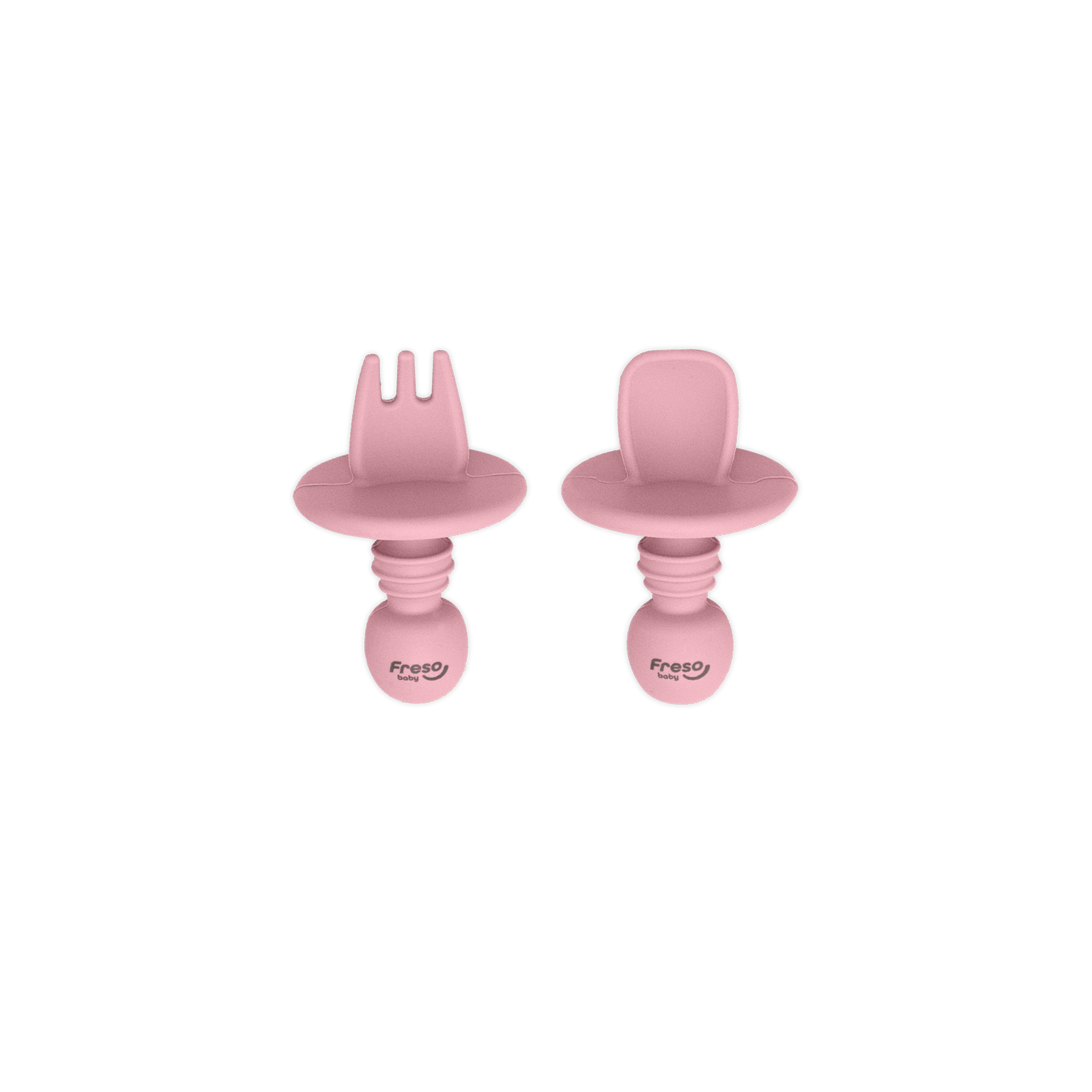 Kit Colher e Garfo de Treinamento com Limitador Freso Silicone