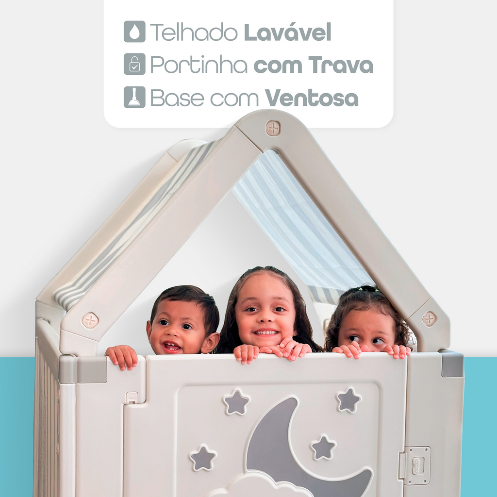 Freso Casinha Infantil com Cercado Estilo Cabana 4