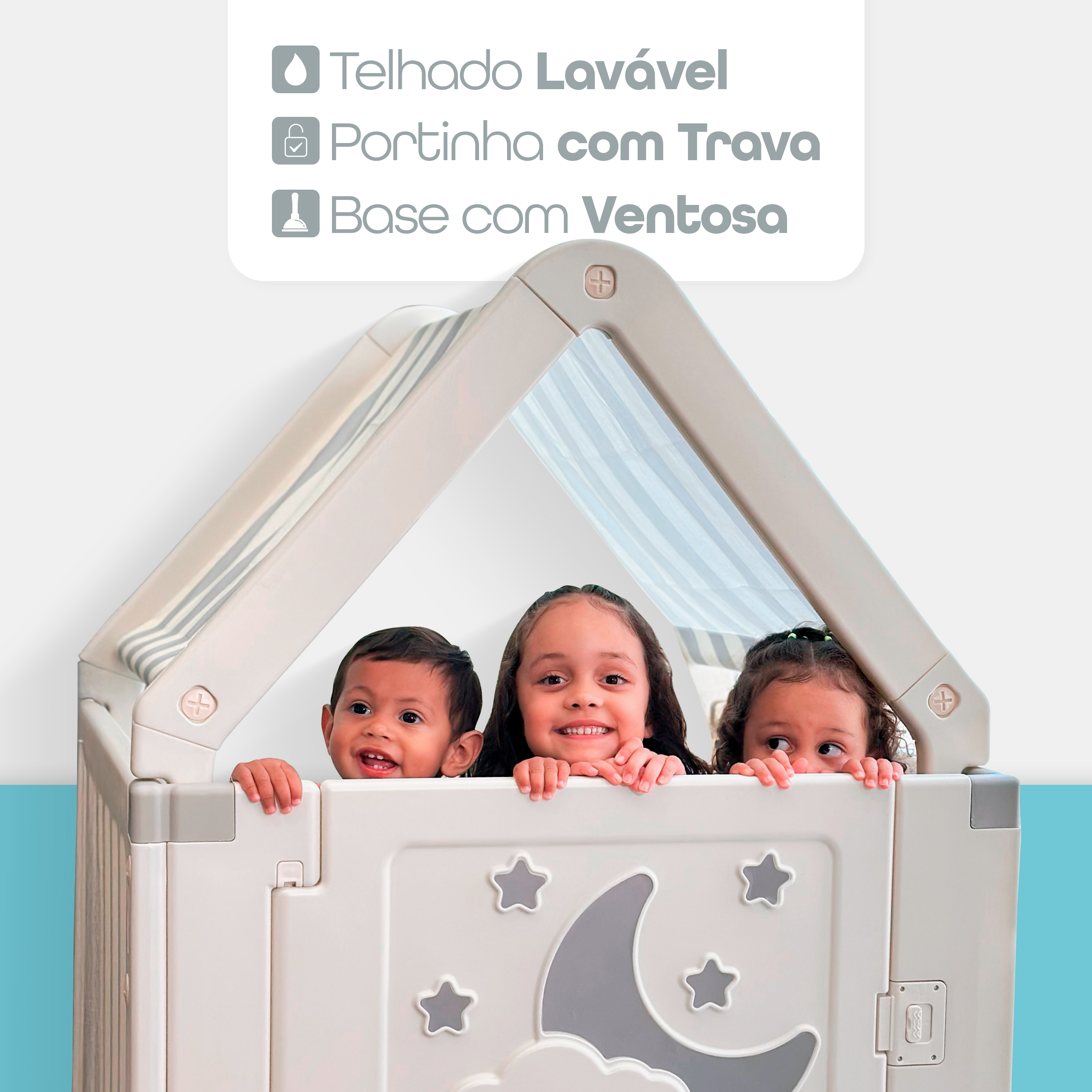 Freso Casinha Infantil com Cercado Estilo Cabana 4