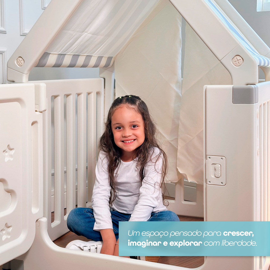 Freso Casinha Infantil com Cercado Estilo Cabana 5
