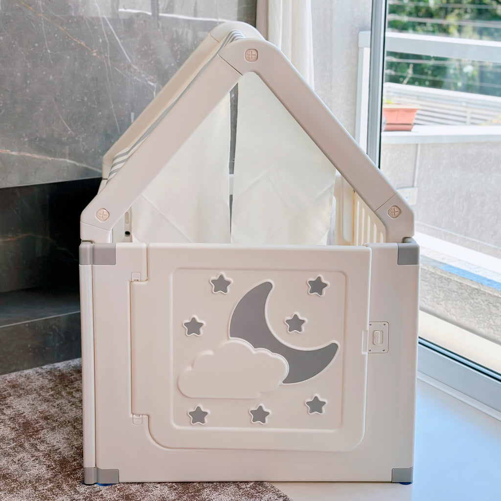 Freso Casinha Infantil com Cercado Estilo Cabana