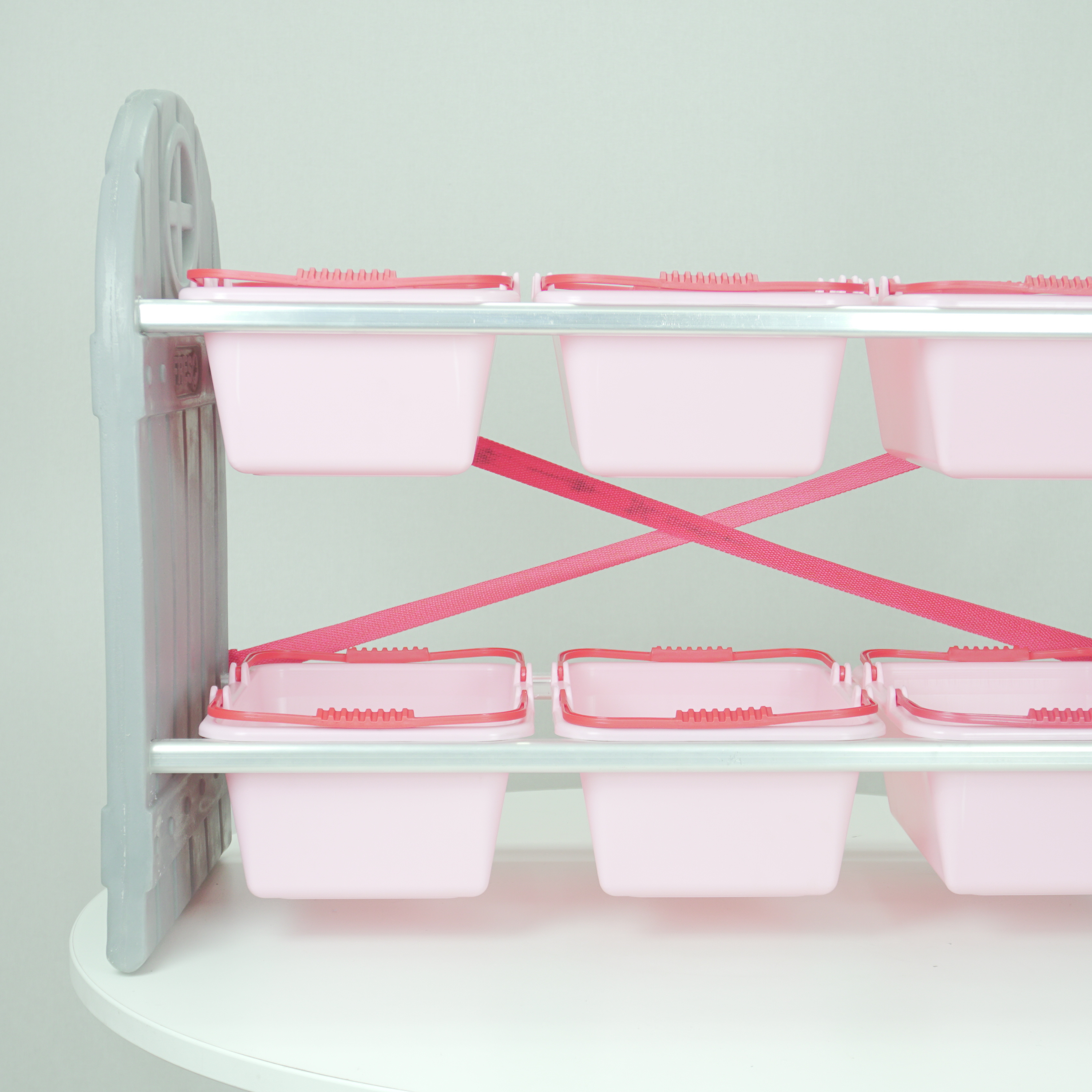 Organizador Arrumadinho Rosa 6 Cestos Freso 2