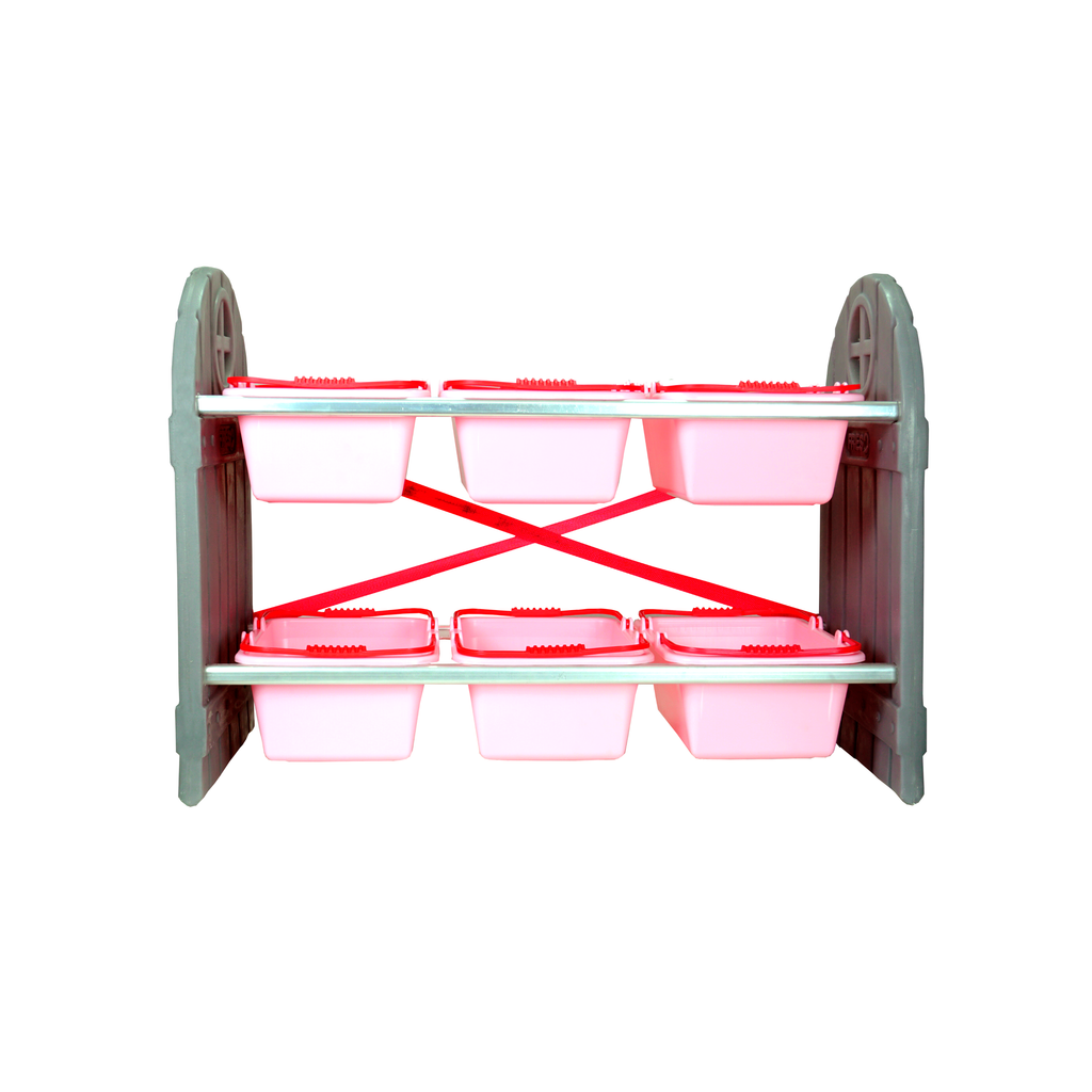 Organizador Arrumadinho Rosa 6 Cestos Freso 3