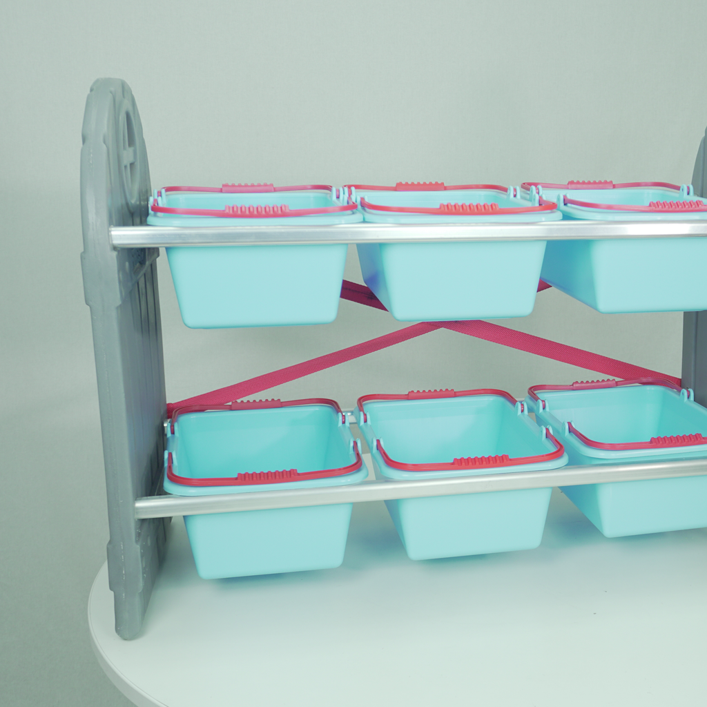 Organizador Arrumadinho Azul 6 Cestos Freso 5