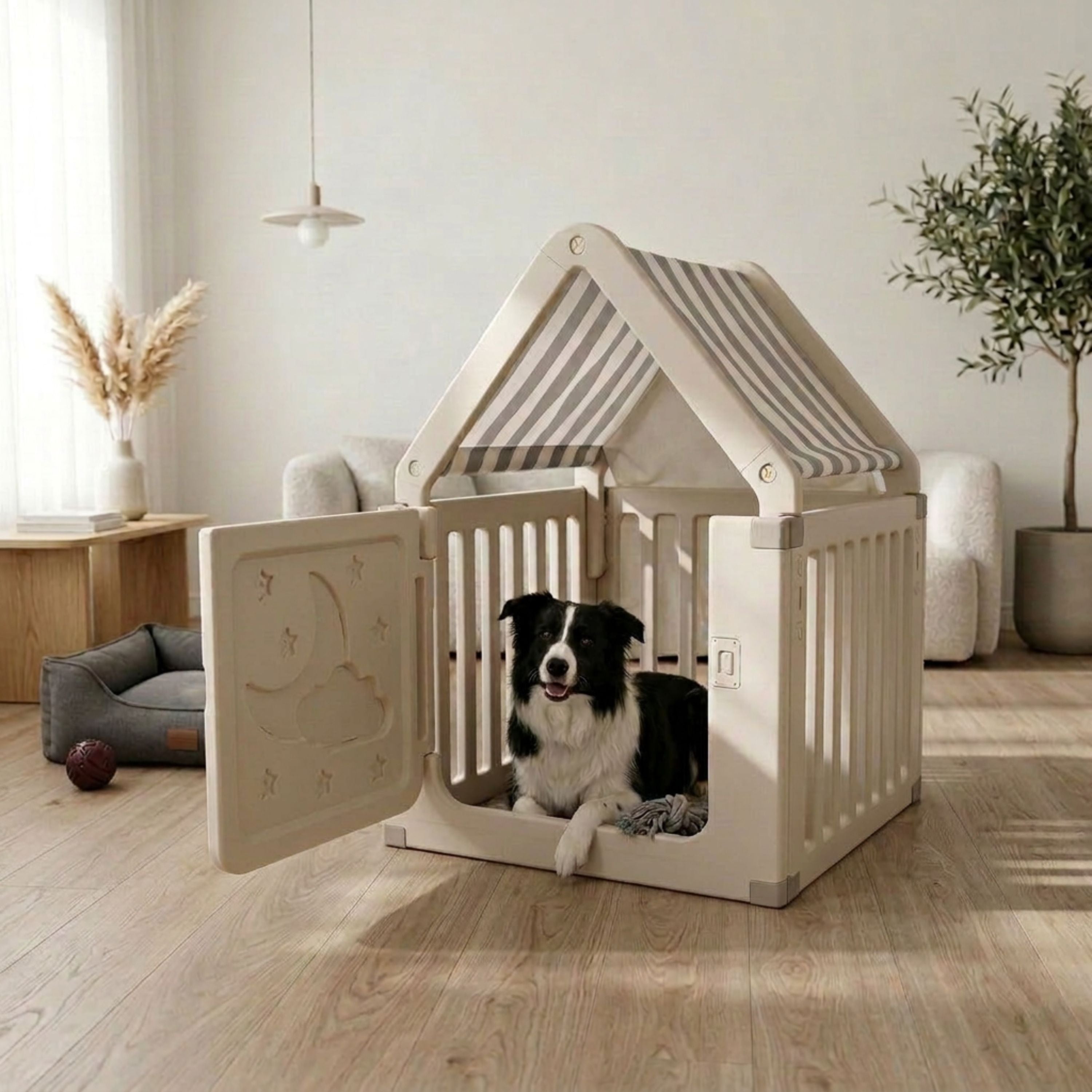 Casinha Pet Freso de Plástico para Cachorros Desmontável 3