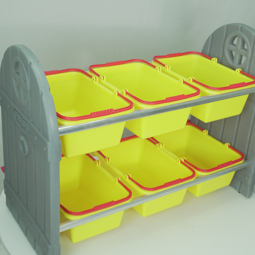 Organizador Arrumadinho Amarelo 6 Cestos Freso 4