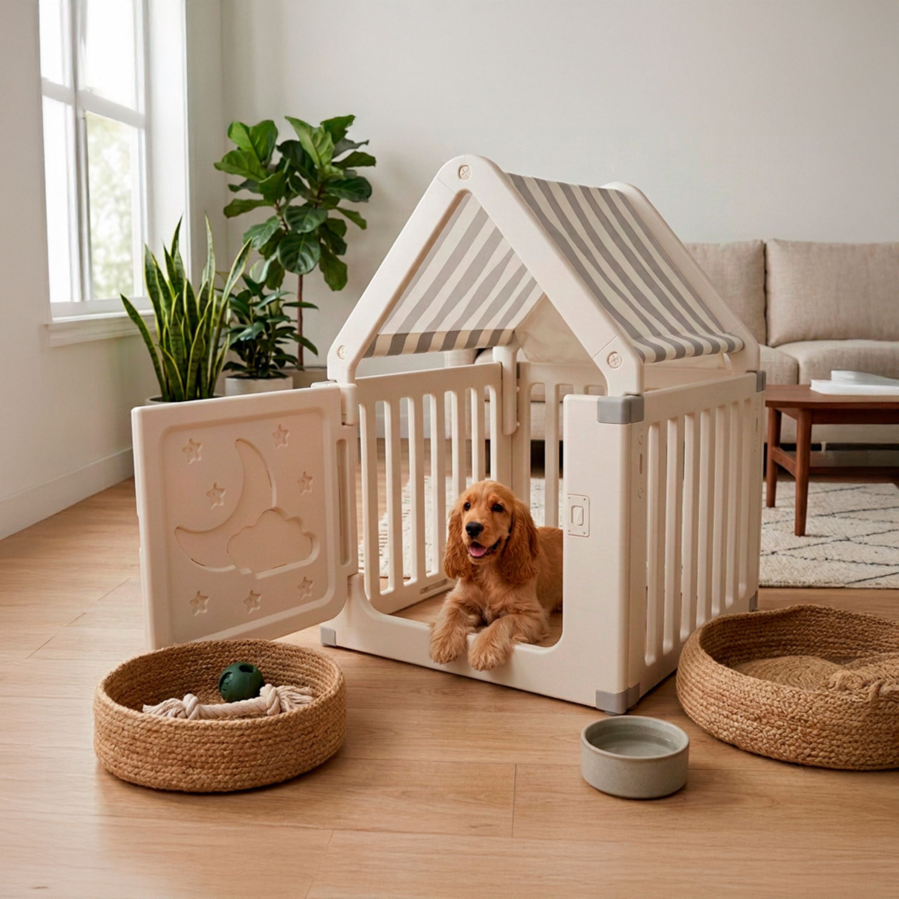 Casinha Pet Freso de Plástico para Cachorros Desmontável 4