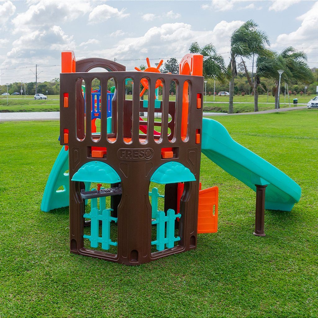 Playground Eco Spring Freso com Escorregador Infantil 3