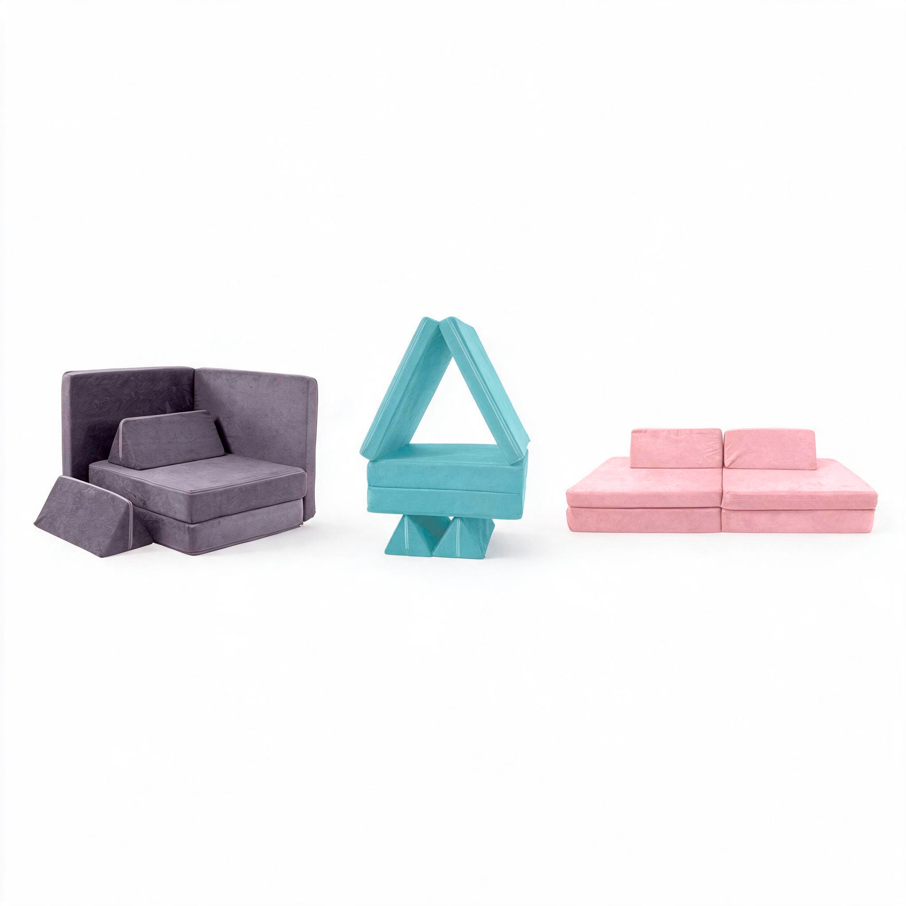 Freso Sofá de Brincar Modular Infantil Montessoriano 4 Peças
