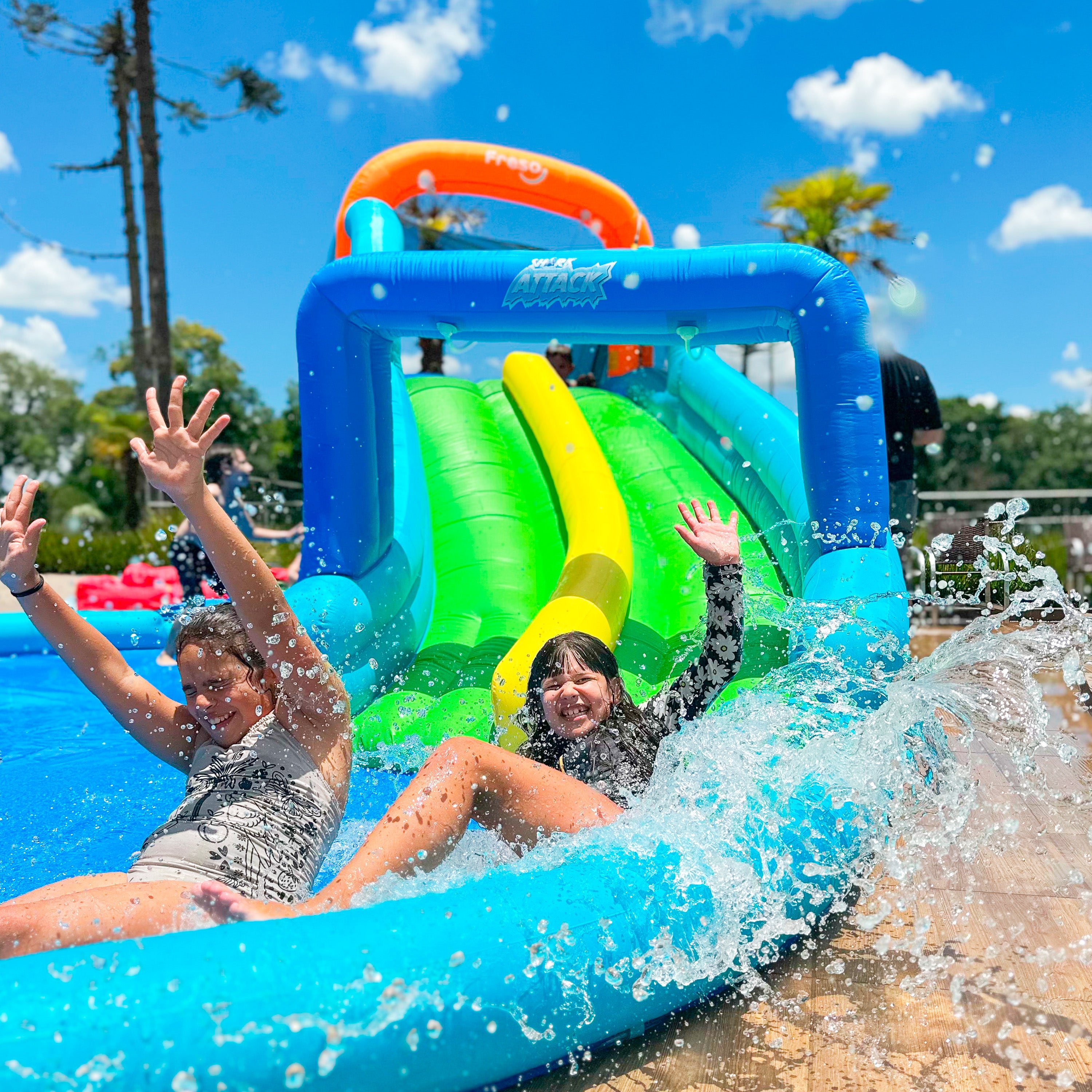 Escorregador Inflável Infantil Playground Shark Attack Freso 3