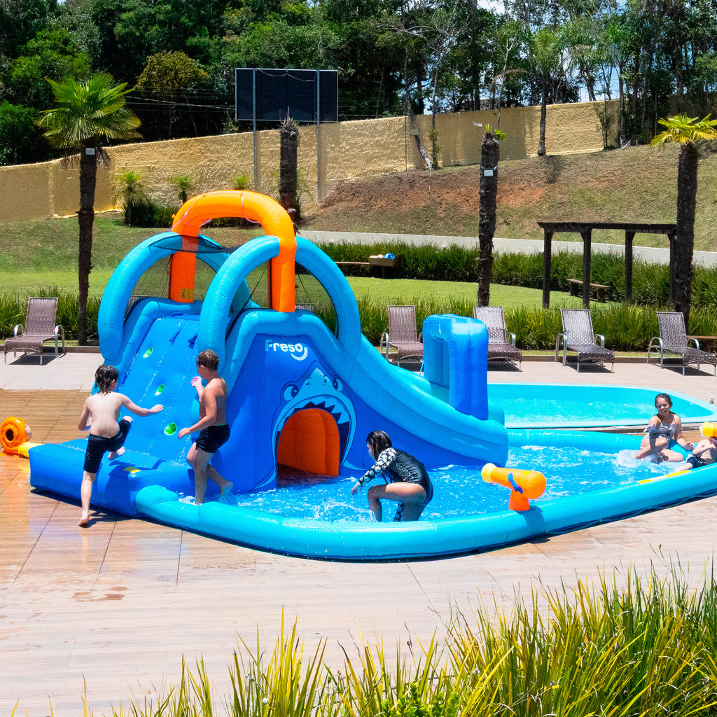Escorregador Inflável Infantil Playground Shark Attack Freso 2