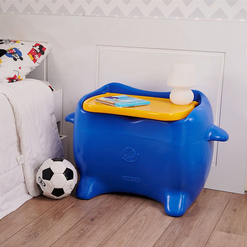 Baú de Brinquedos Mesa Infantil Azul Freso 4
