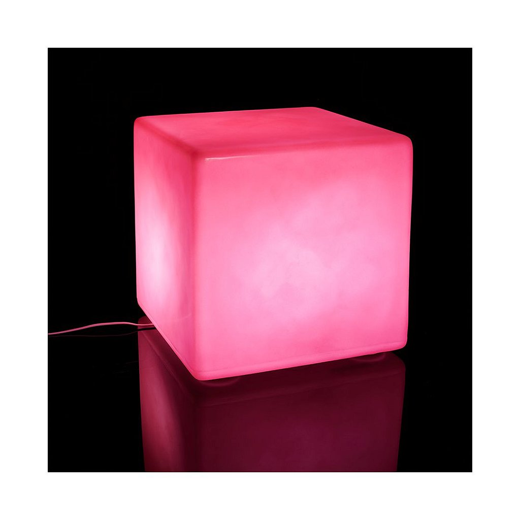 Cadeira Cubo Decorativo de Plástico Iluminado Ibiza Freso