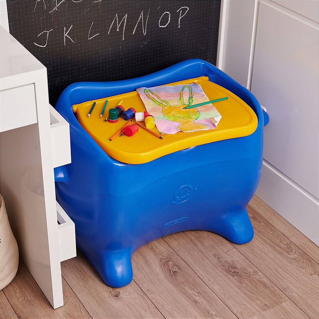 Baú de Brinquedos Mesa Infantil Azul Freso 3