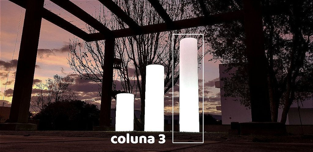 Coluna Decorativa Iluminada de Plástico Tamanho G Freso