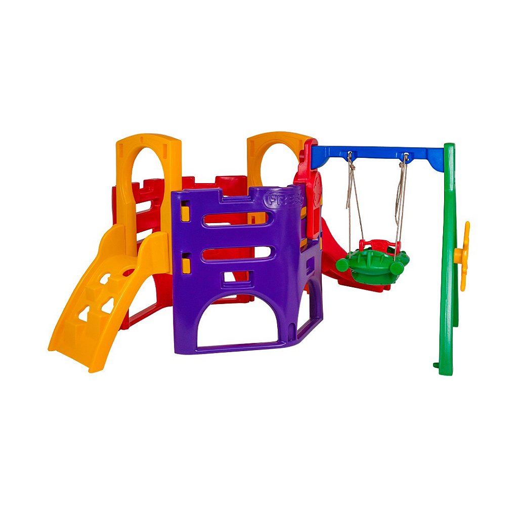 Playground Baby Miniplay Fly com Balanço e Escorregador Bebê Freso 4
