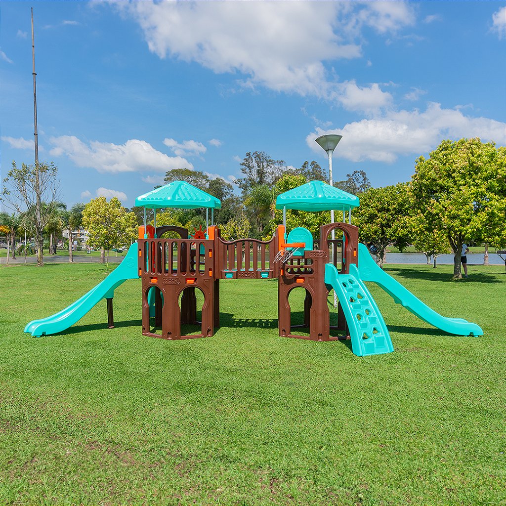 Playground Eco Spring Plus com Escorregador Infantil Freso 3