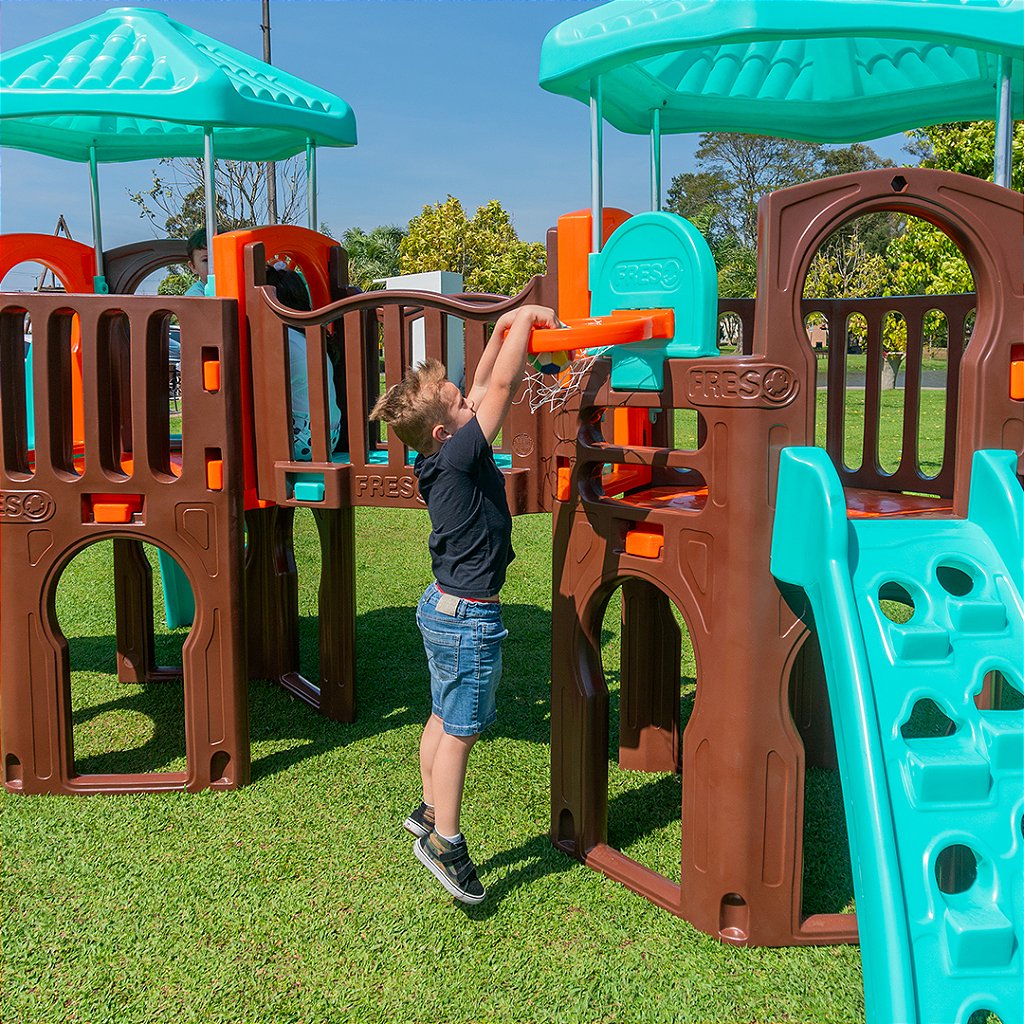 Playground Eco Spring Plus com Escorregador Infantil Freso 4