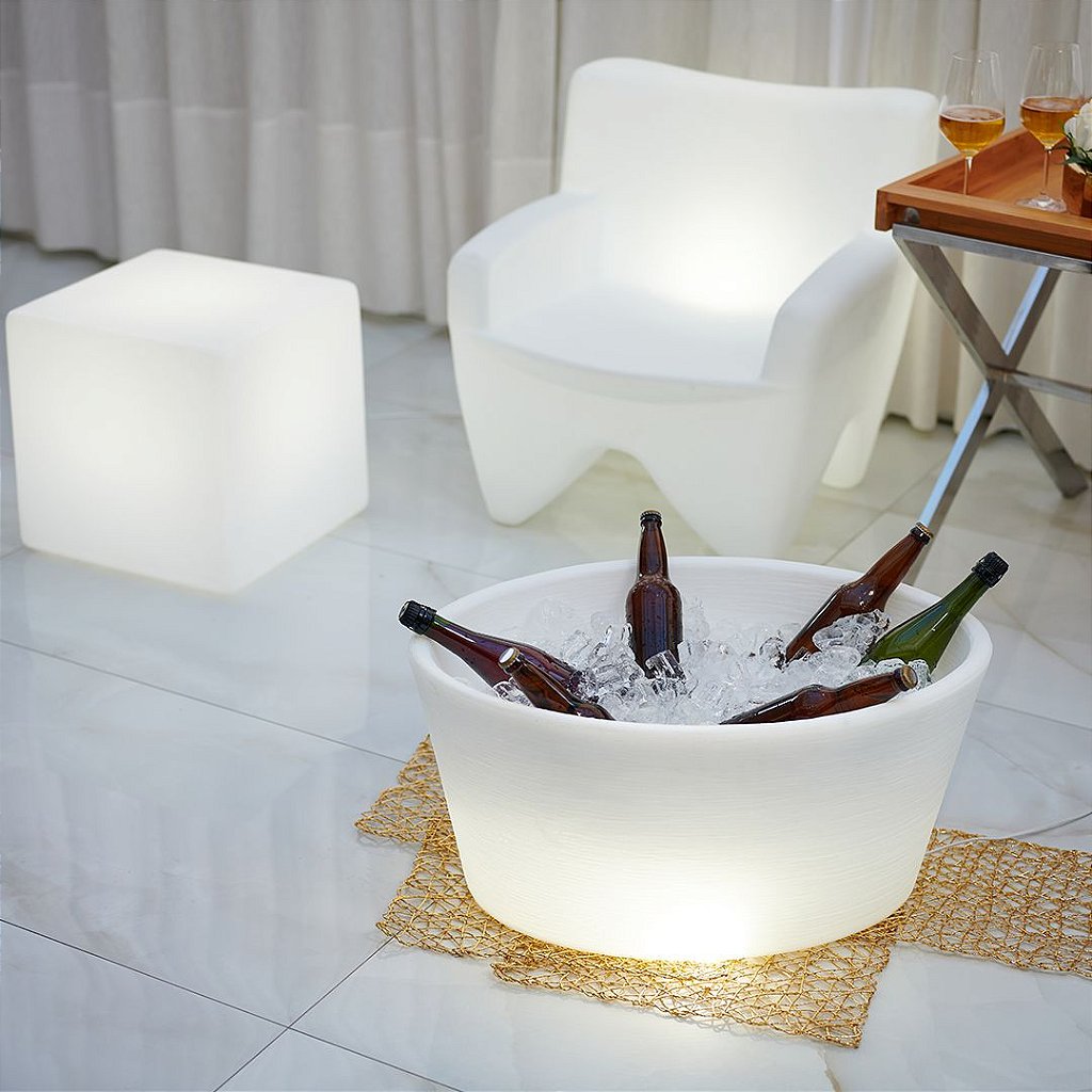 Champanheira de Mesa em Plástico Freso Lua Iluminada 3