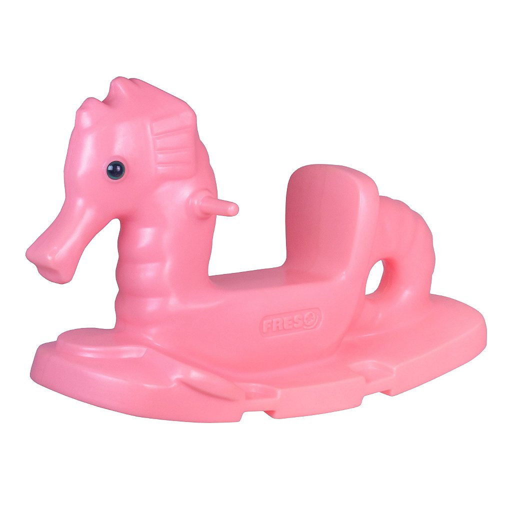 Gangorra Infantil de Plástico Cavalo Marinho Rosa Baby Dream Freso