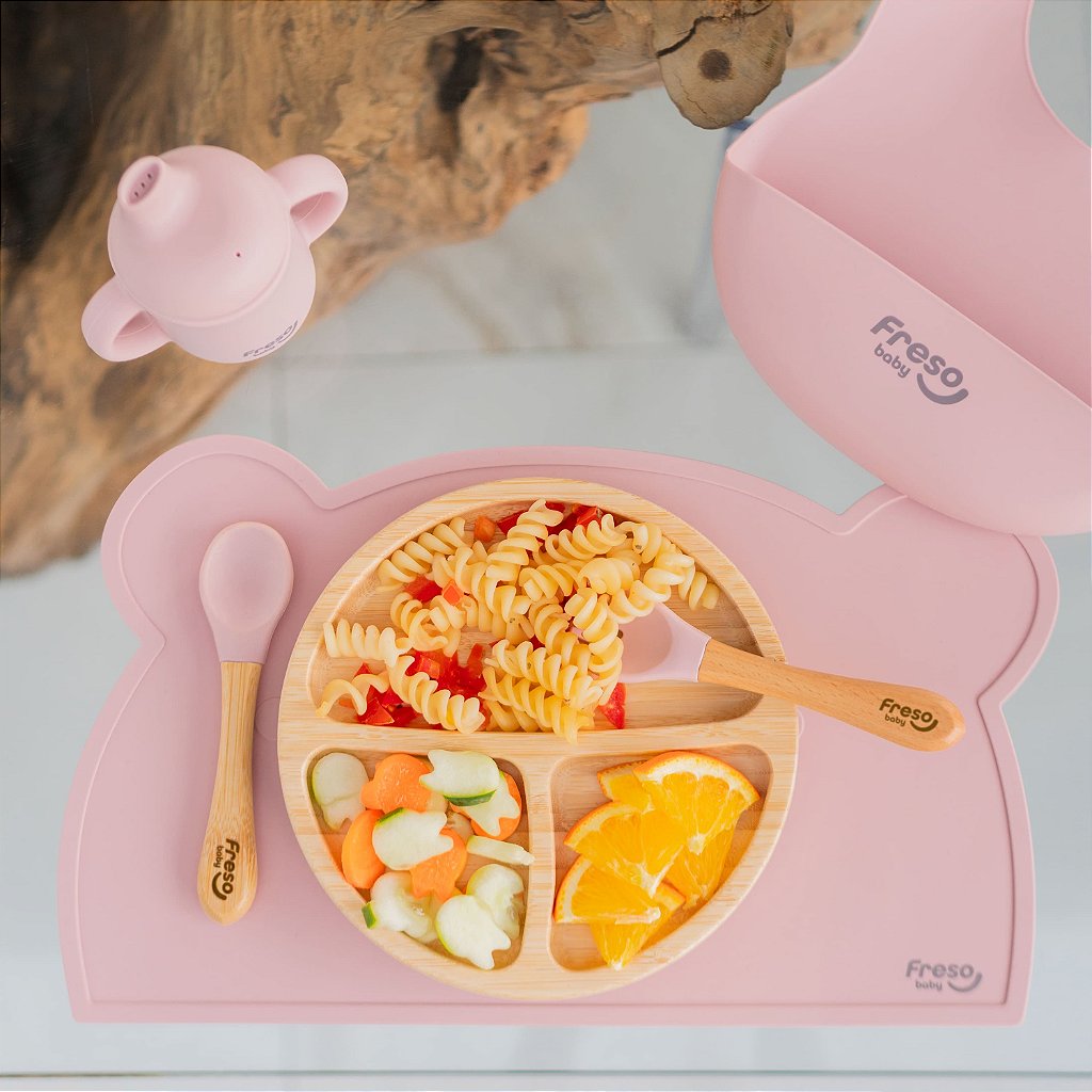 Jogo Americano Freso Alimentação do Bebê BLW Silicone Atóxico Livre BPA Impermeável 5