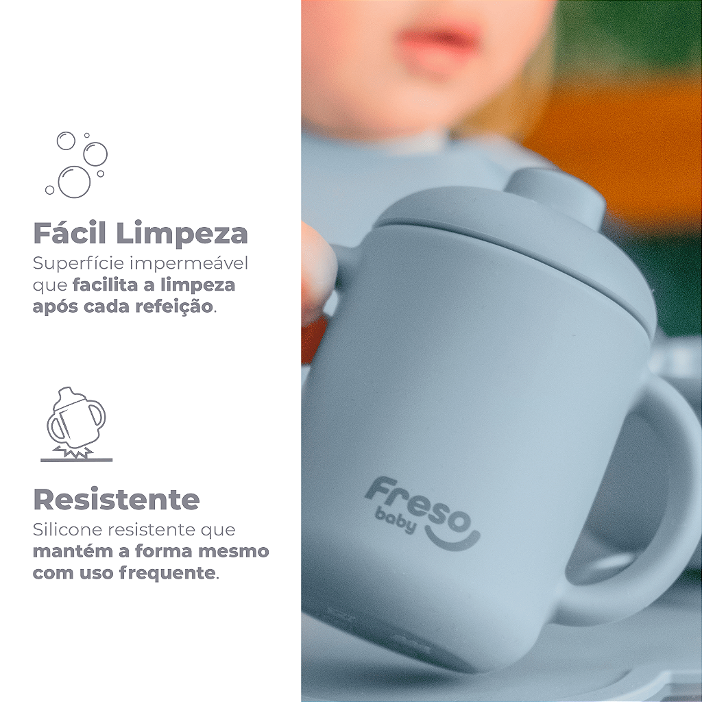 Kit Introdução Alimentar Infantil 7 Peças Urso Freso Silicone Livre BPA 4