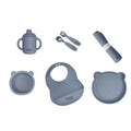 Kit Introdução Alimentar Infantil 7 Peças Urso Freso Silicone Livre BPA