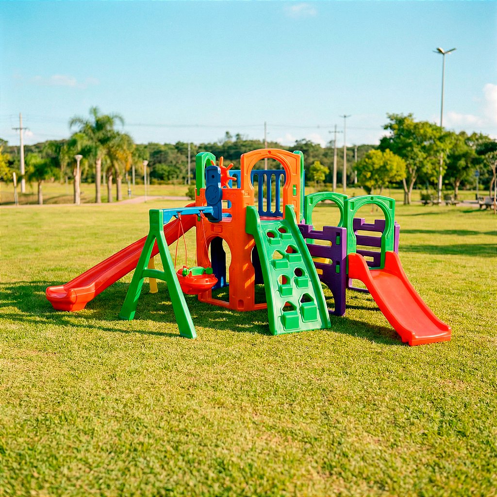 Playground Multiplay Fly com Balanço e Escorregador Freso 3