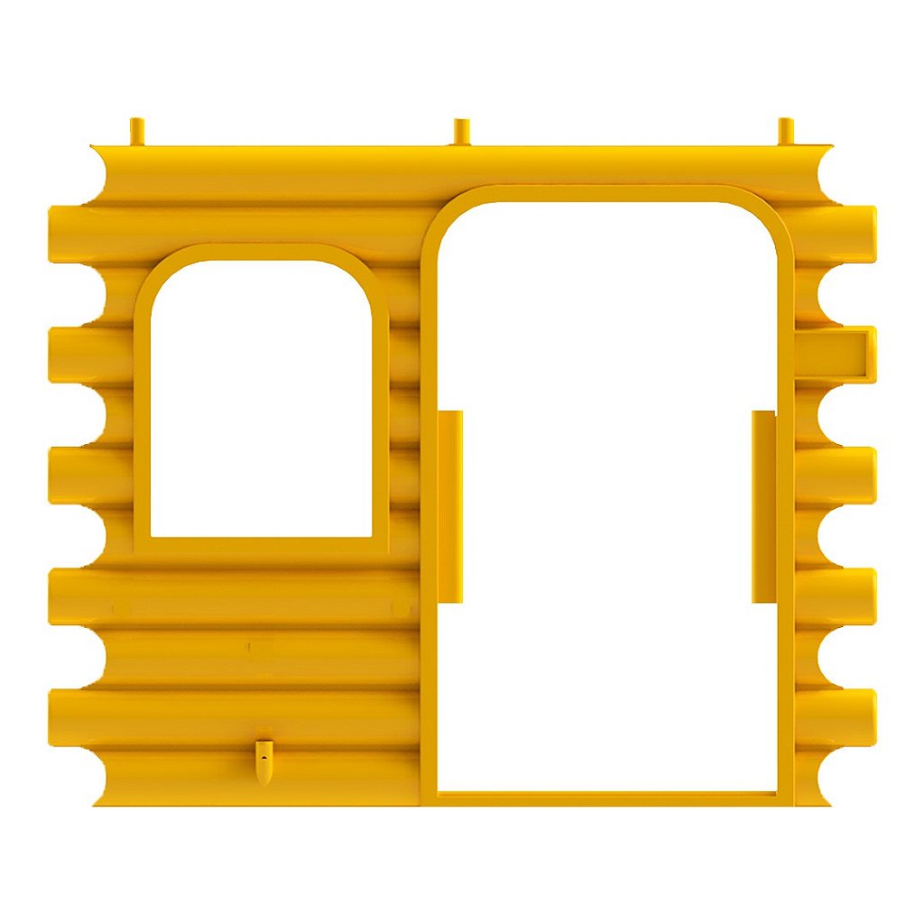 Parede Chalé Porta e Janela Freso