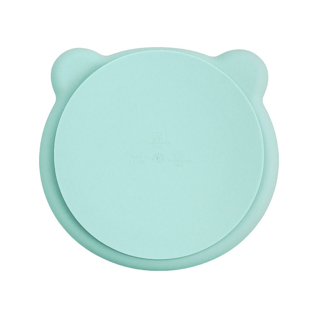 Prato Alimentação Infantil Bebê Freso Silicone BLW Livre BPA com Ventosa Forte Urso 2